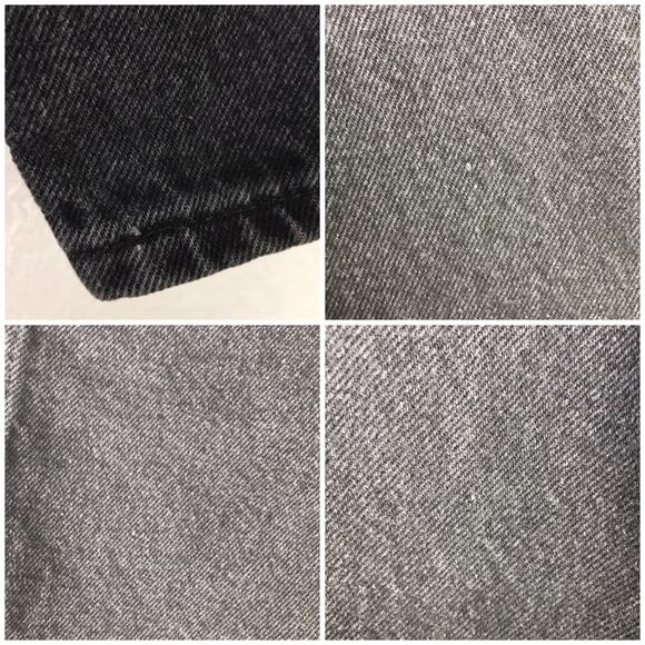 Vintage Chic High Rise Faded Black Tapered Leg Denim Mom Jeans Made in USA 24P - Picture 9 of 10